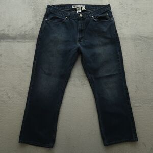 Harley Davidsons Jeans Mens Size 38x30 Blue Straight 100% Cotton Denim